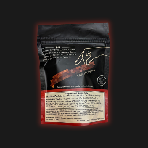 Original Heat Bacon Jerky